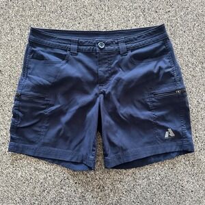 Eddie Bauer First Ascent Shorts Womens 6 P Petite Navy Guide Pro‎ Hiking 6"